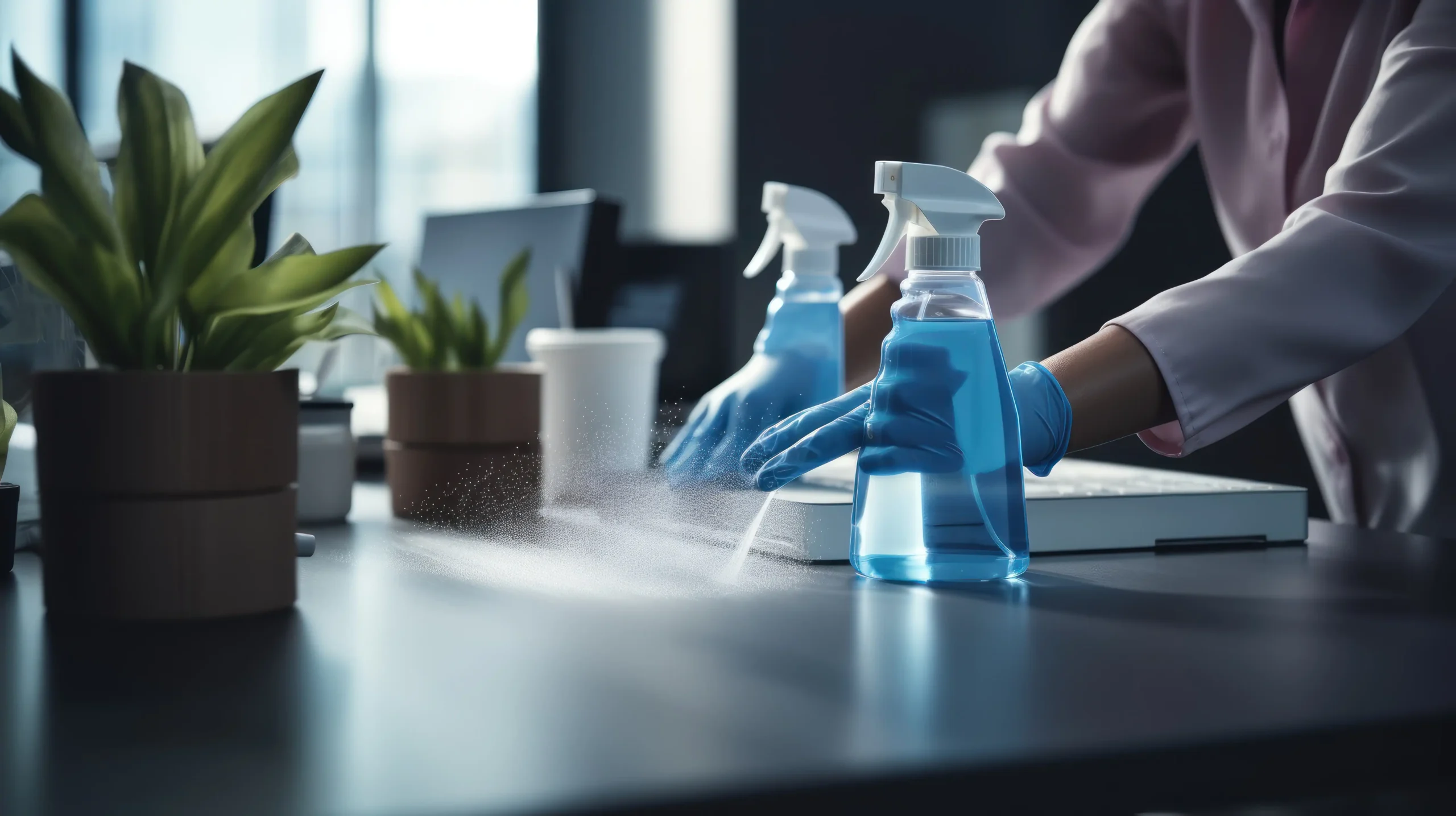 professional-cleaning-staff-sanitizing-office-desk-with-sprays-wipes